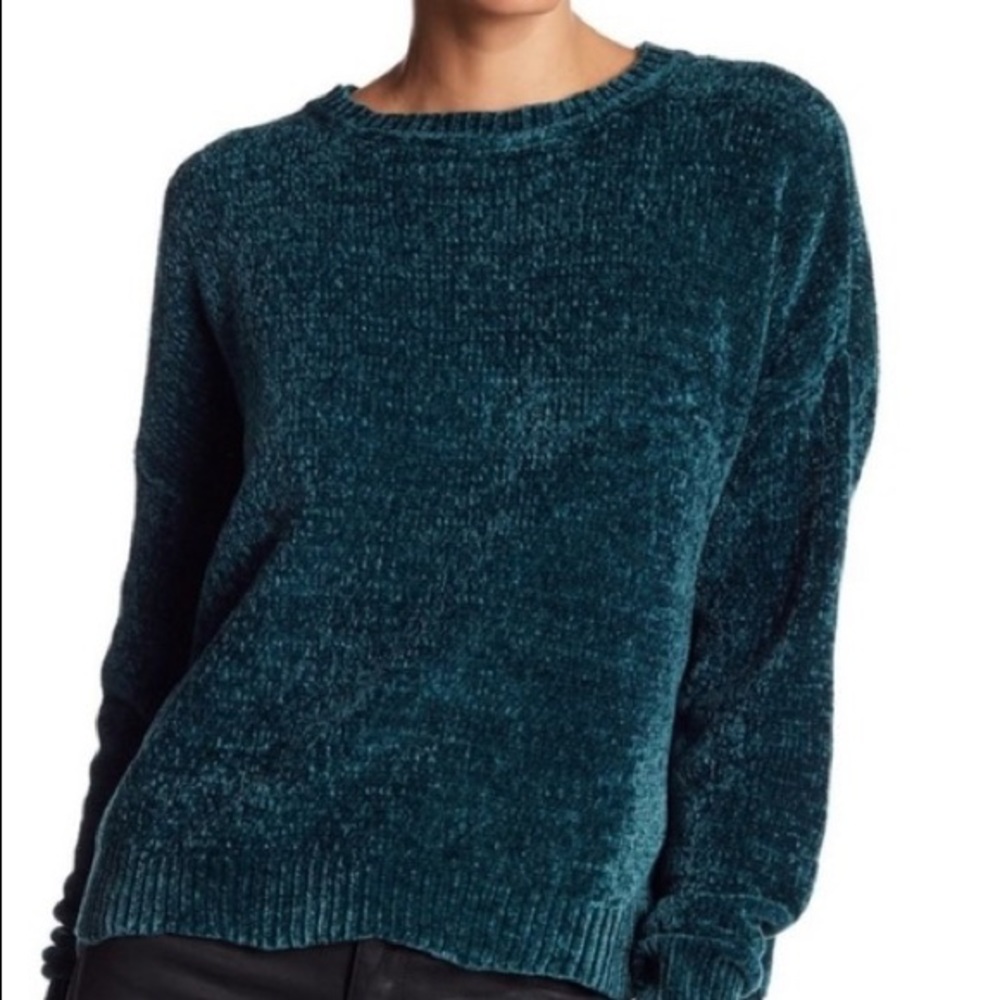 Romeo + Juliet | Green Chenille Sweater